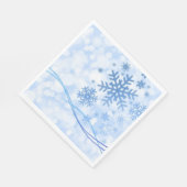 Holiday Snowflakes Paper Napkins Servet (Hoek)