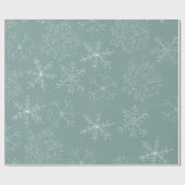 Holiday Snowflakes Patroon Cadeaupapier (Vlak)