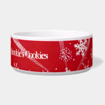 Holiday Snowflakes |  Pet Bowls