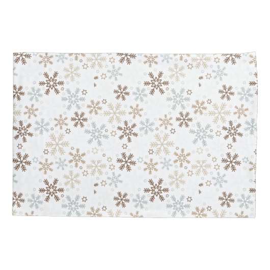 Holiday Snowflakes Pillowcase Kussensloop (Achterkant)
