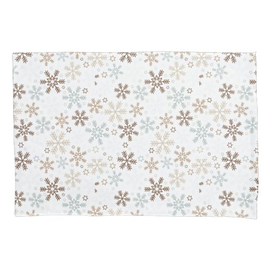 Holiday Snowflakes Pillowcase Kussensloop (Voorkant)