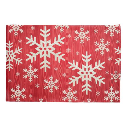 Holiday Snowflakes Pillowcase Kussensloop (Achterkant)
