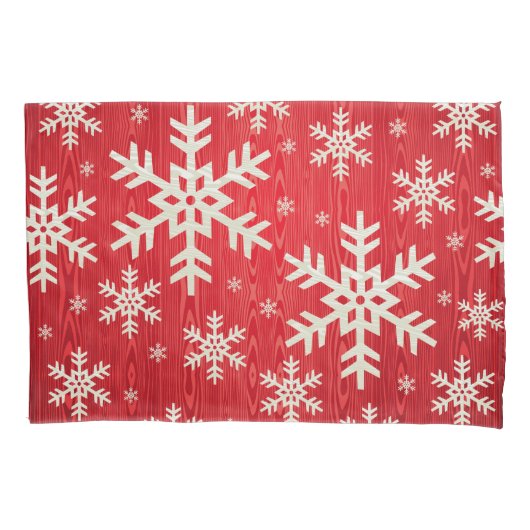 Holiday Snowflakes Pillowcase Kussensloop (Voorkant)