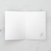 Holiday Snowflakes Royal Blue card Feestdagen Kaart (Binnen)