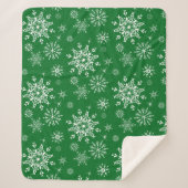 Holiday Snowflakes Sherpa Blanket Sherpa Deken (Voorkant)