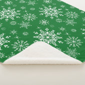 Holiday Snowflakes Sherpa Blanket Sherpa Deken (3/4)