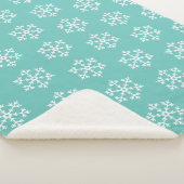 Holiday Snowflakes Sherpa Blanket Sherpa Deken (3/4)