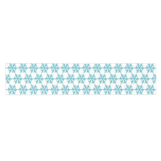 Holiday Snowflakes Table Runner Korte Tafelloper (Horizontaal)