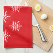 Holiday Snowflakes Theedoek (Quarter Fold)