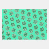 Holiday Snowflakes Wrapping Paper Flat Sheet-3 stu (Voorkant 2)
