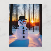 Holiday Snowman Briefkaart (Voorkant)
