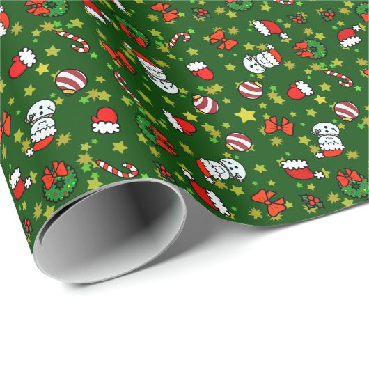 Holiday Snowman Cadeaupapier (Rol Hoek)