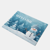 Holiday Snowman Doormat Deurmat (Schuin)