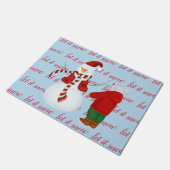 Holiday Snowman Doormat Deurmat (Schuin)