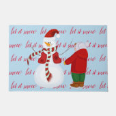 Holiday Snowman Doormat Deurmat (Voorkant)
