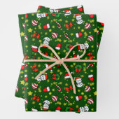 Holiday Snowman Inpakpapier Vel (In situ)