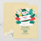 Holiday Snowman Kaart (Voorkant / Achterkant)