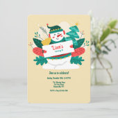 Holiday Snowman Kaart (Staand voorkant)