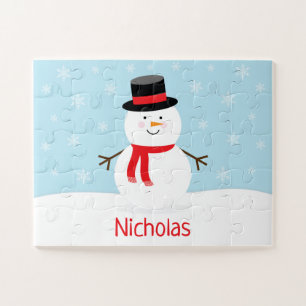 Holiday Snowman-kerstKinderen Puzzle Legpuzzel