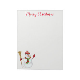 Holiday Snowman Notitieblok