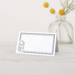 Holiday Snowman Plaatskaartje