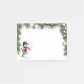 Holiday Snowman Post het merkt op Post-it® Notes (Voorkant)
