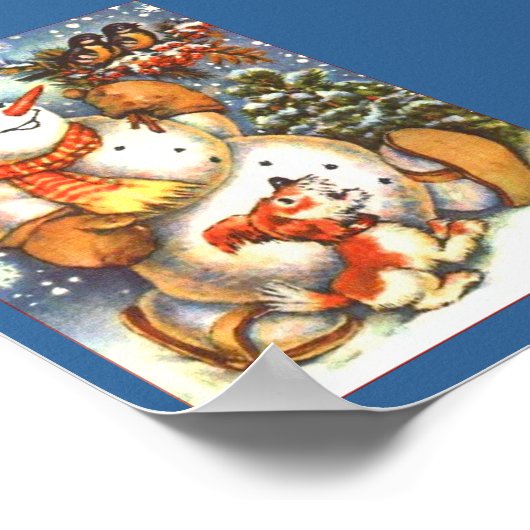 Holiday Snowman Poster (Hoek)