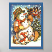 Holiday Snowman Poster (Voorkant)