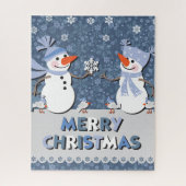 Holiday Snowman Puzzle Legpuzzel (Verticaal)