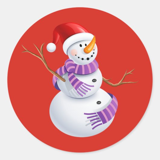 Holiday Snowman Stickers (Voorkant)