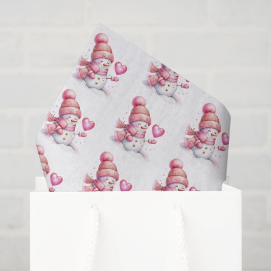Holiday Snowman Tissue Paper Tissuepapier (Cadeauzakje)
