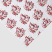 Holiday Snowman Tissue Paper Tissuepapier (Detail)