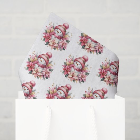 Holiday Snowman Tissue Paper Tissuepapier (Cadeauzakje)