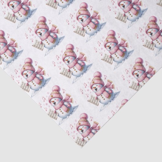 Holiday Snowman Tissue Paper Tissuepapier (Detail)