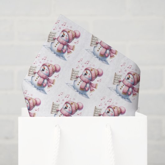 Holiday Snowman Tissue Paper Tissuepapier (Cadeauzakje)