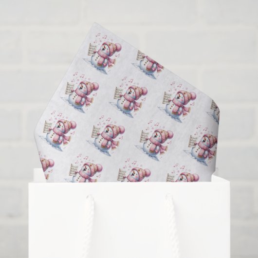 Holiday Snowman Tissue Paper Tissuepapier (Cadeauzakje)