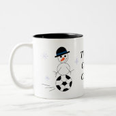 Holiday Snowman Voetbal coach Koffie Mok (Links)