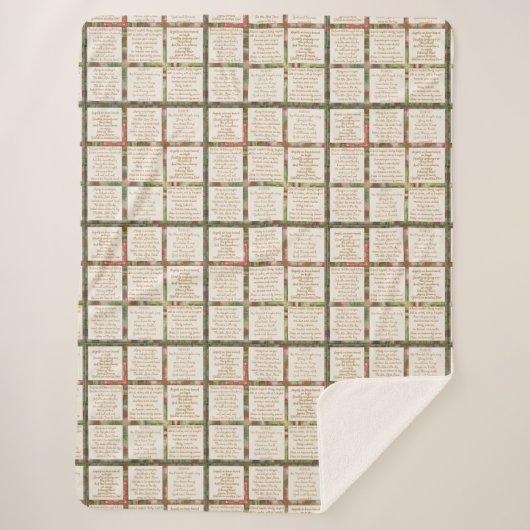 Holiday songs Faith Based Sherpa Deken (Voorkant)