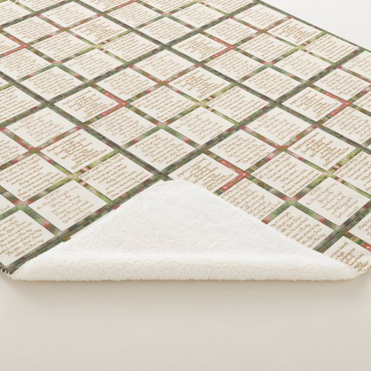 Holiday songs Faith Based Sherpa Deken (3/4)