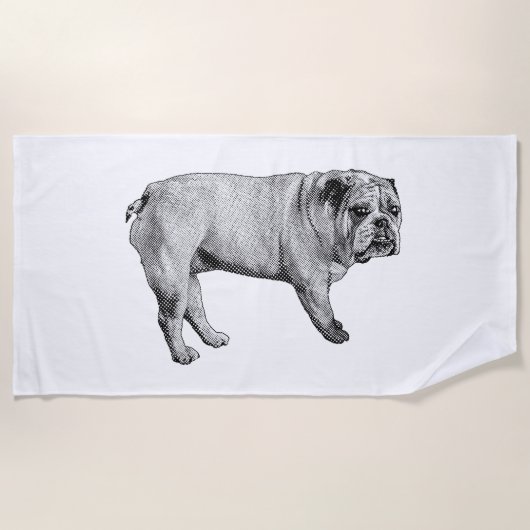 Holiday Spa Bulldog Handdoek (Voorkant)