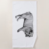 Holiday Spa Bulldog Handdoek (Voorkant)