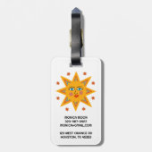 HOLIDAY Sparking Sun Charming Cute Pattern CUSTOM Bagagelabel (Achterkant verticaal)