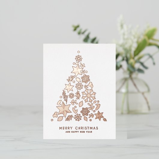 Holiday Sparkle Briefkaart (Staand Voorkant)