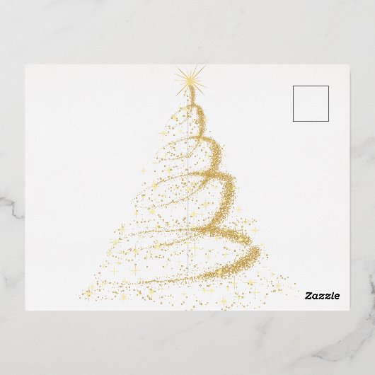 Holiday Sparkle Briefkaart (Achterkant)