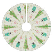 Holiday Sparkle Cats by studioxtine Kerstboom Rok (Voorkant)