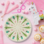 Holiday Sparkle Cats by studioxtine Papieren Bordje (Feest)