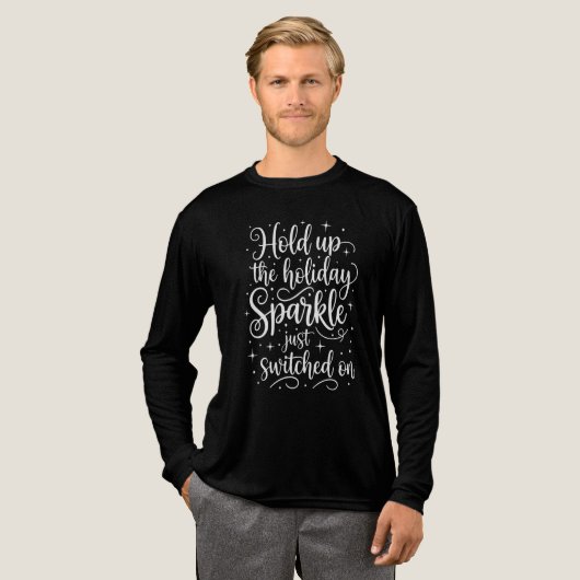 Holiday Sparkle Switched On Tri-Blend Shirt (Voorkant)