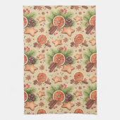 Holiday Spice keukenhanddoek (Verticaal)