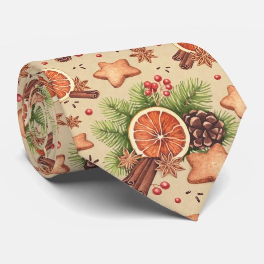 Holiday Spice Stropdas (Opgerold)