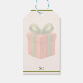 Holiday Spiral Cadeaulabel